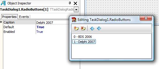 Add RadioButtons to TaskDialog in Delphi 2007